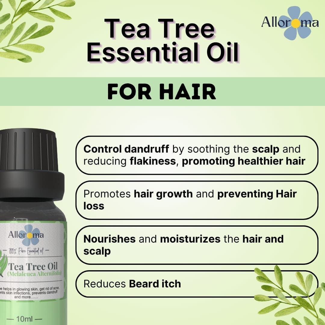 100% pure Tea Tree Essential Oil by Alloroma - Dazze and blussh - Essential oil uses for hair
