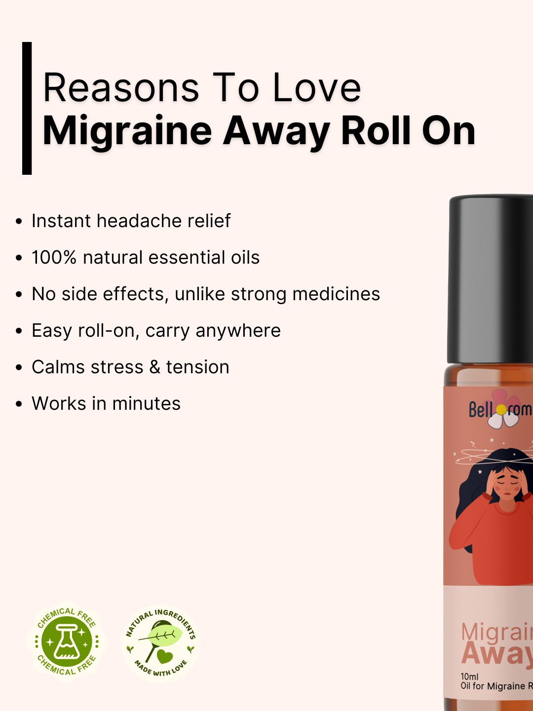 Migraine Away Roll On - 10ml - Dazze and blussh