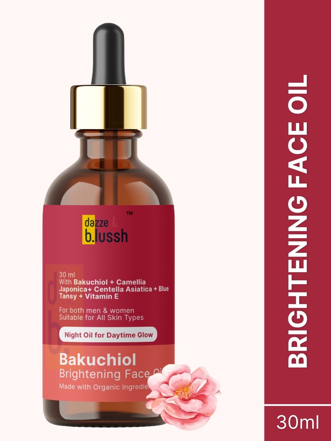 Bakuchiol Brightening Face Oil - Dazze and blussh