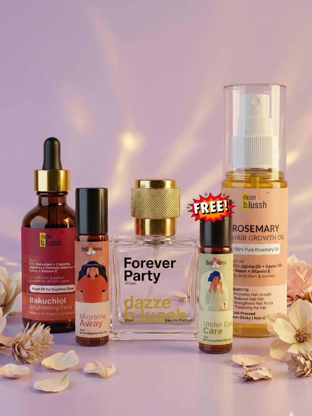 Women’s Day Glow & Party Combo | Complete Beauty & Wellness Gift Set - Dazze and blussh