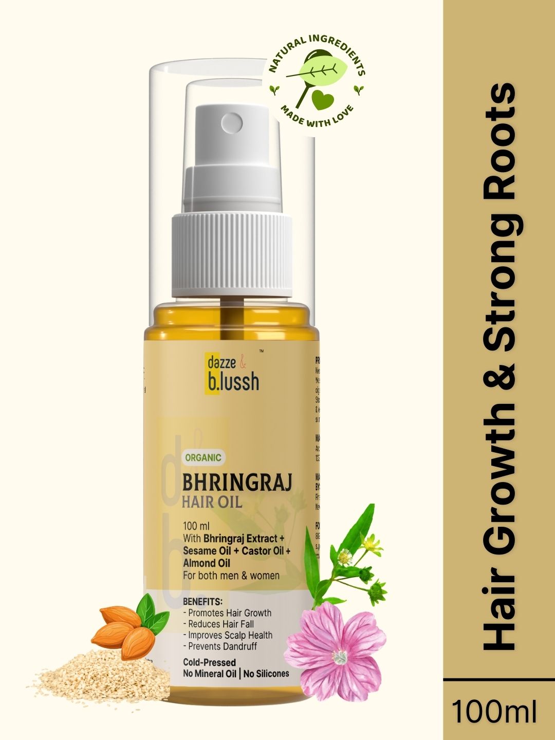 Bhringraj Hair Oil - Overall Hair Health & Premature Greying Care