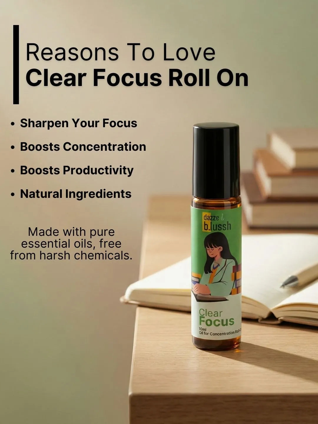 Clear Focus Roll-On – Stay Sharp, Stay Focused - Dazze and blussh