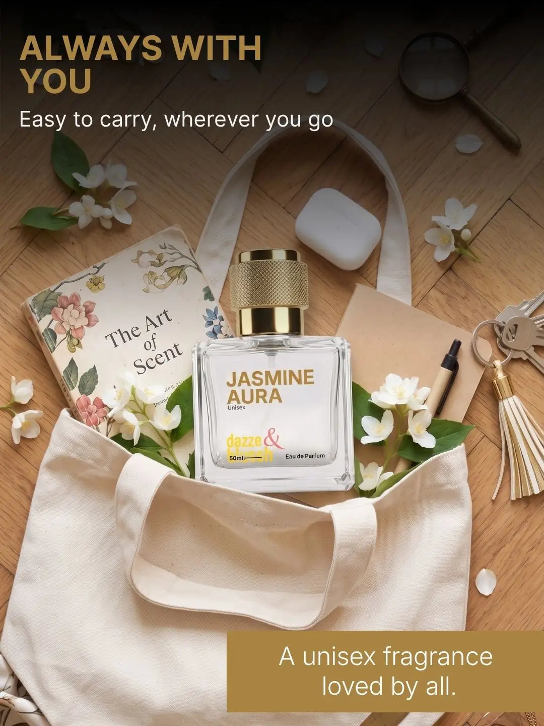 Jasmine Aura Eau de Parfum – Jasmine, Orange Blossom & Vanilla - Dazze and blussh