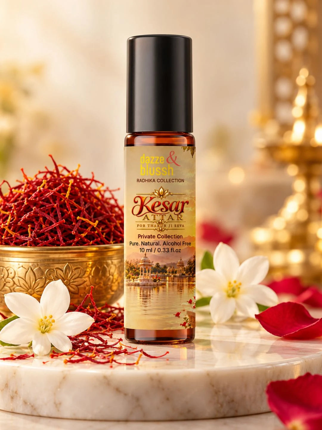 Attar for Thakur Ji Seva – Pure, Alcohol-Free Itra, 10 ml | Radhika Collection