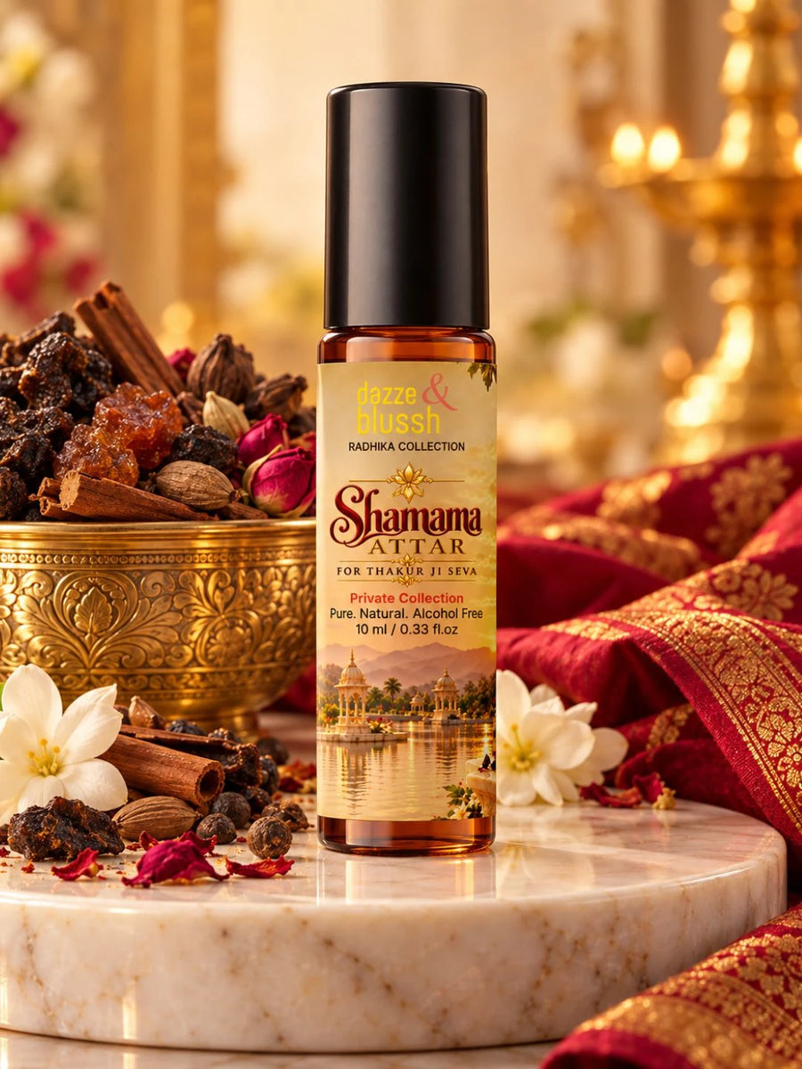 Attar for Thakur Ji Seva – Pure, Alcohol-Free Itra, 10 ml | Radhika Collection - Dazze and blussh