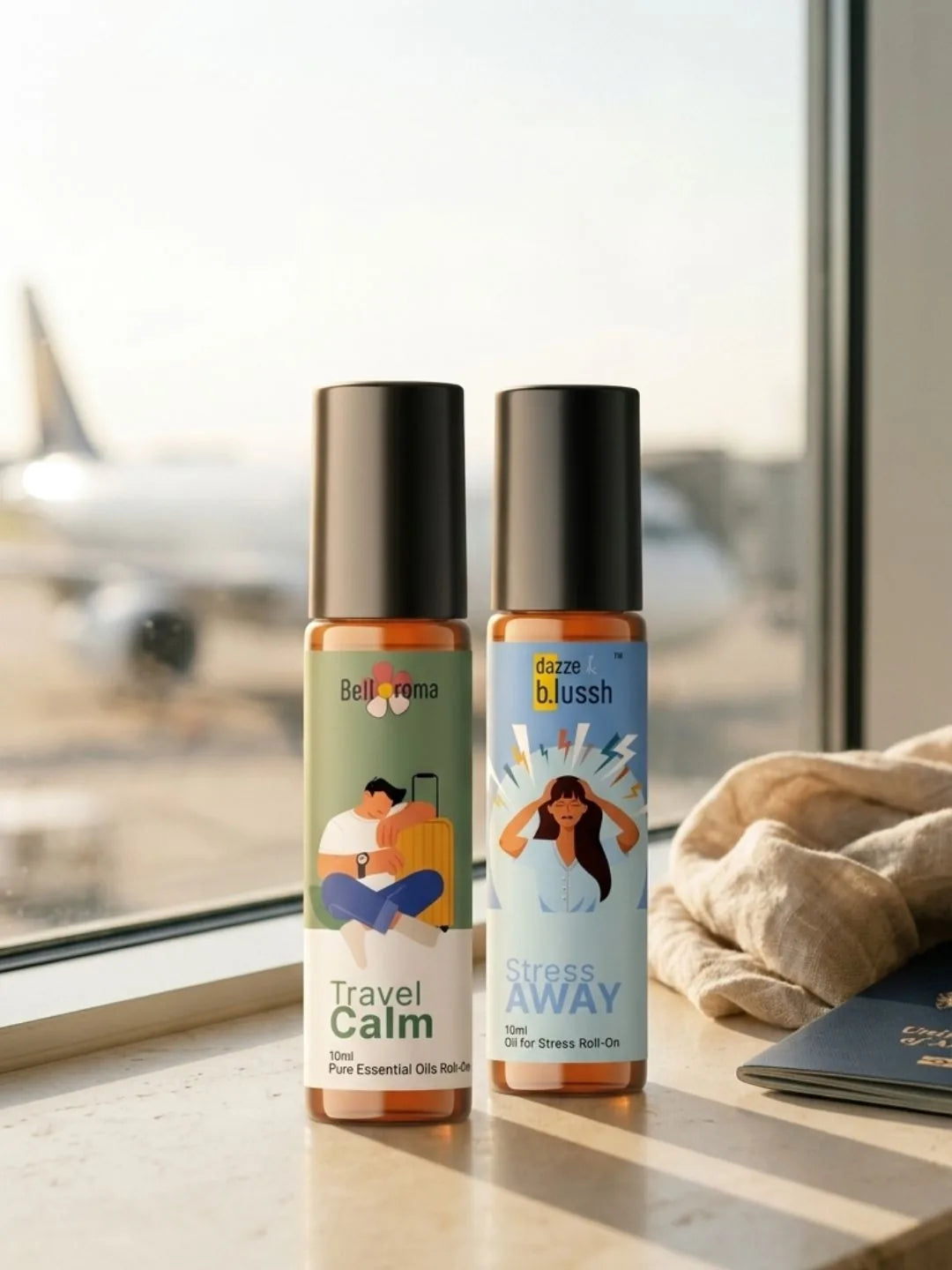 Travel Anxiety Kit – Stress Away + Travel Calm Roll-On Duo (2 × 10ml)