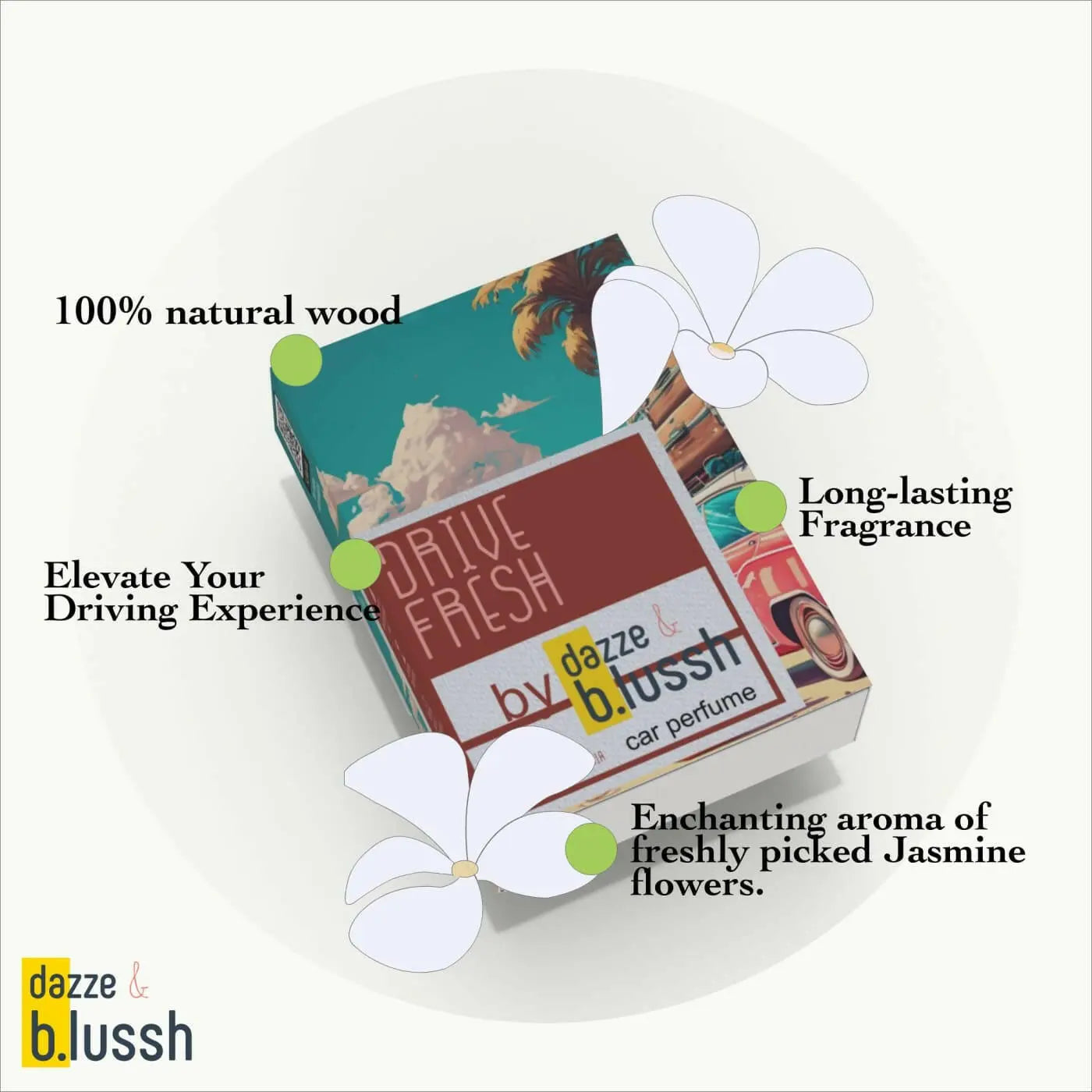 dazze and blussh, dazze & blussh drive fresh car hanging perfume feature photo