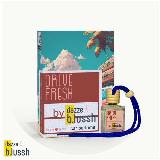dazze and blussh, dazze & blussh drive fresh car hanging perfume photo front, d&b