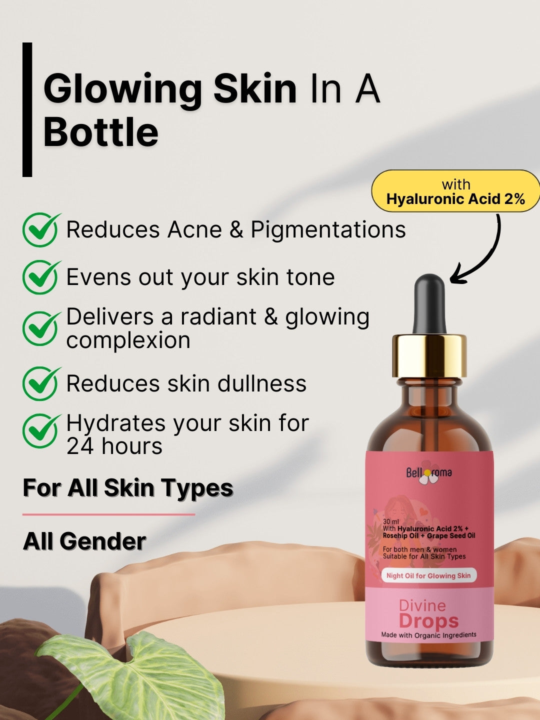 Divine Drops Face Oil for Glowing Skin - Dazze and blussh