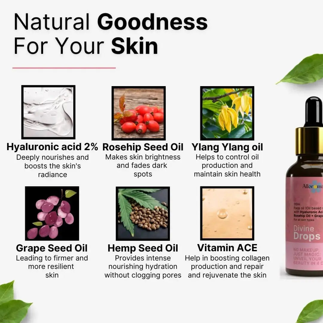 Divine Drops Face Oil for Glowing Skin - Dazze and blussh