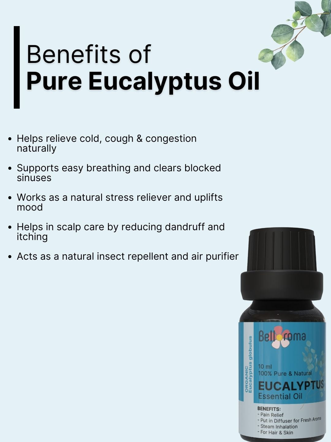 100% pure Eucalyptus Essential Oil - Dazze and blussh