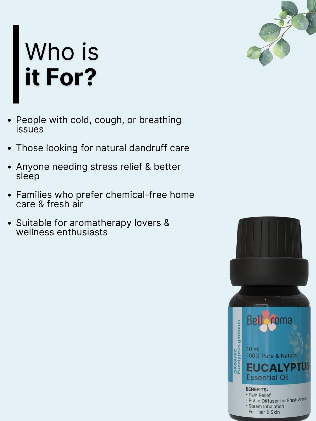 100% pure Eucalyptus Essential Oil - Dazze and blussh