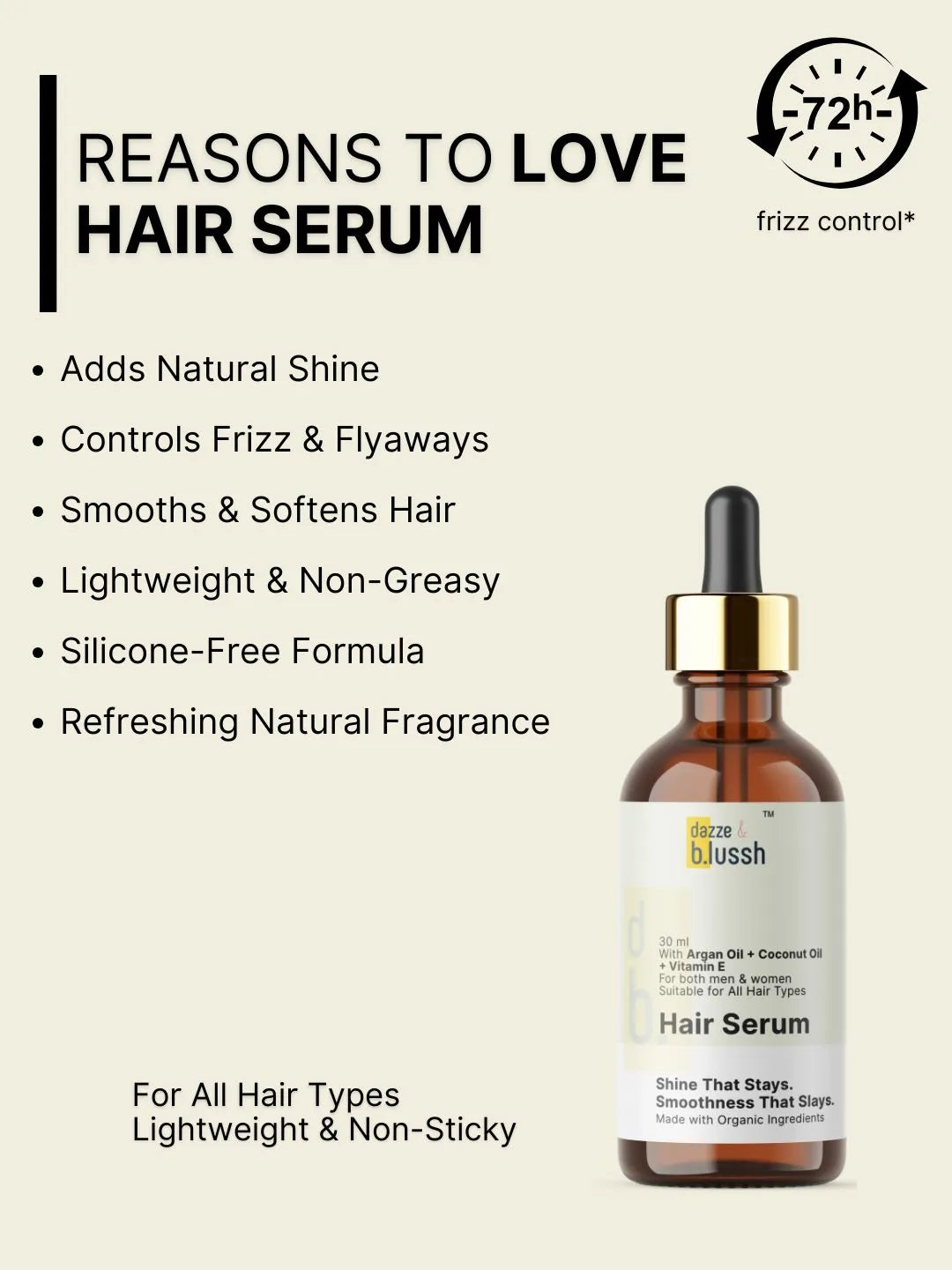 Set of 2 – Pure Rosemary Hair Growth Oil + Hair Serum | Boosts Hair Growth, Reduces Hair Fall, Controls Frizz & Adds Shine