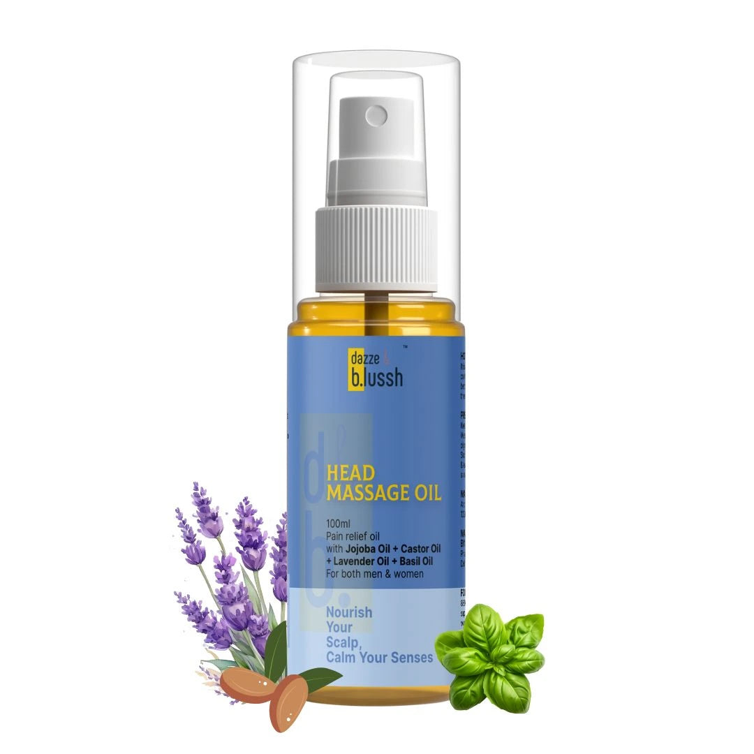 Stress Relief Head Massage Oil with Lavender Oil