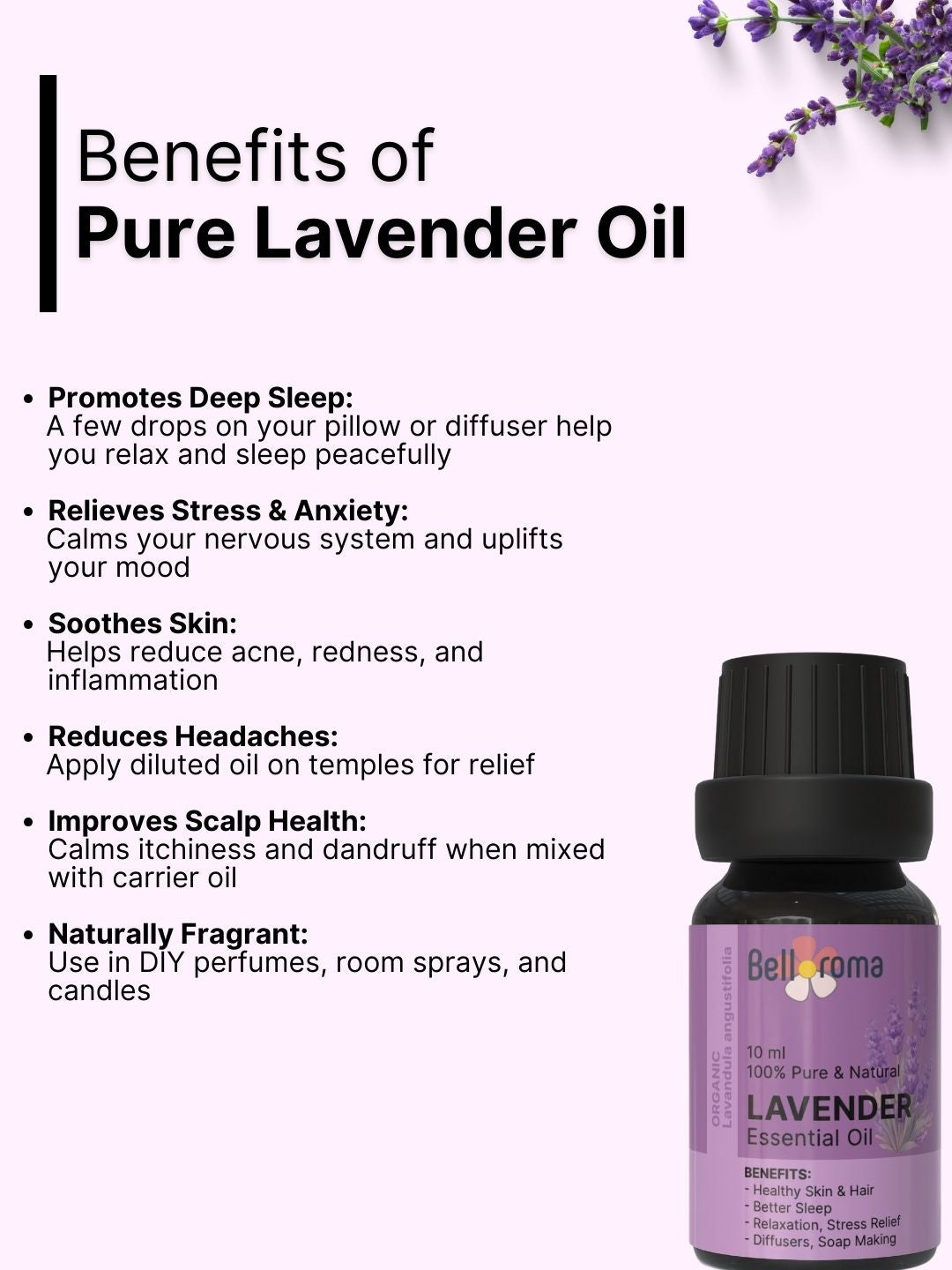 100% pure Lavender Essential Oil - Dazze and blussh