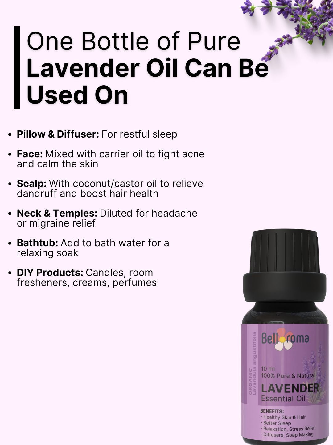 100% pure Lavender Essential Oil - Dazze and blussh