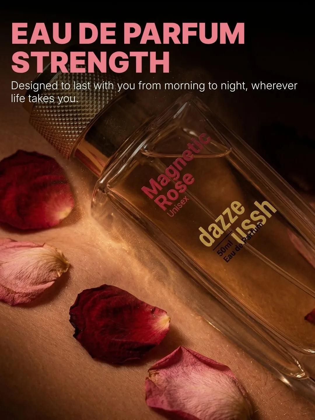 Magnetic Rose Eau de Parfum 50ml – Unisex Luxury Rose Perfume | Long Lasting | Inspired by Private Rose Garden - Dazze and blussh