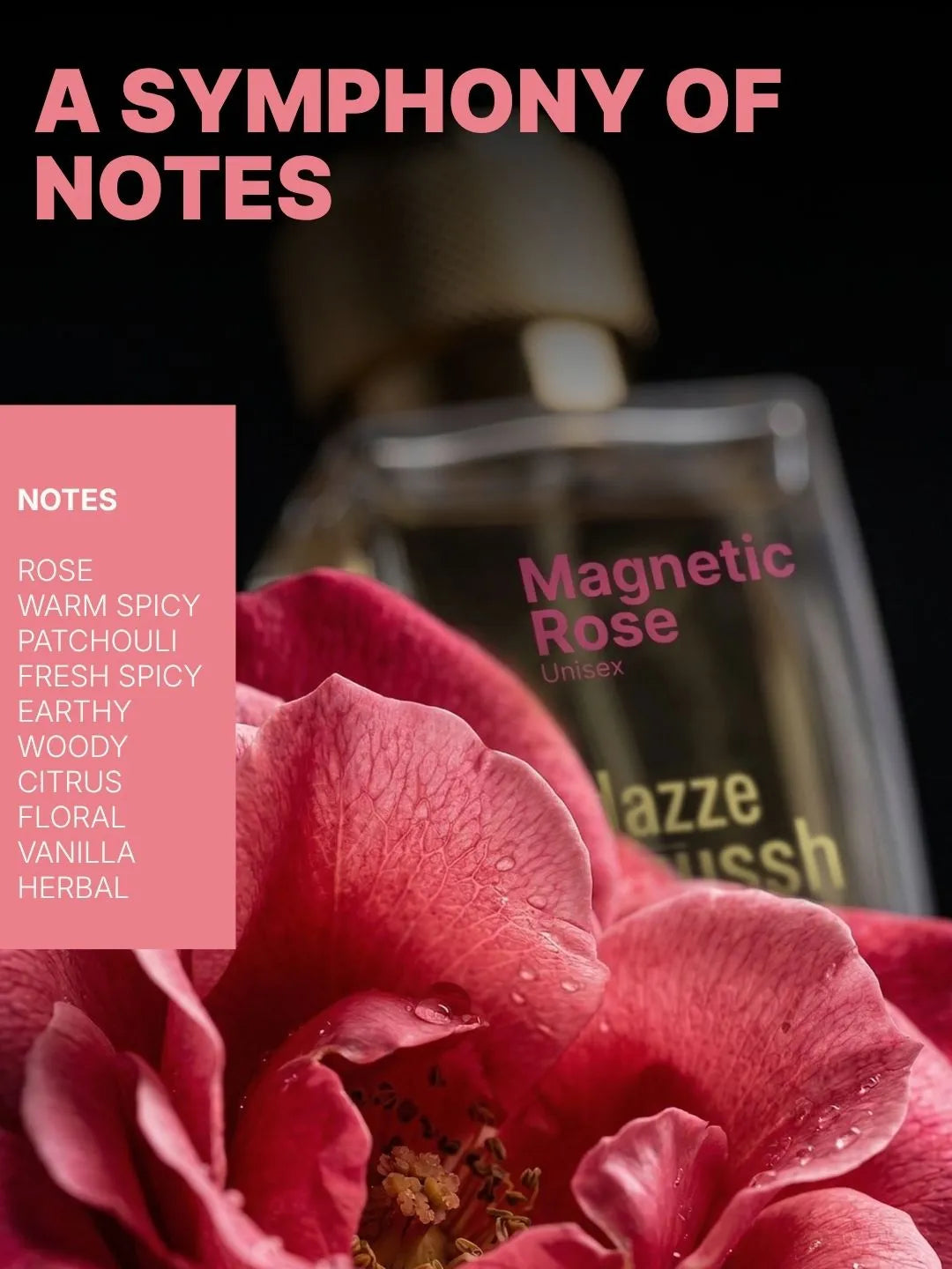 Magnetic Rose Eau de Parfum 50ml – Unisex Luxury Rose Perfume | Long Lasting | Inspired by Private Rose Garden - Dazze and blussh