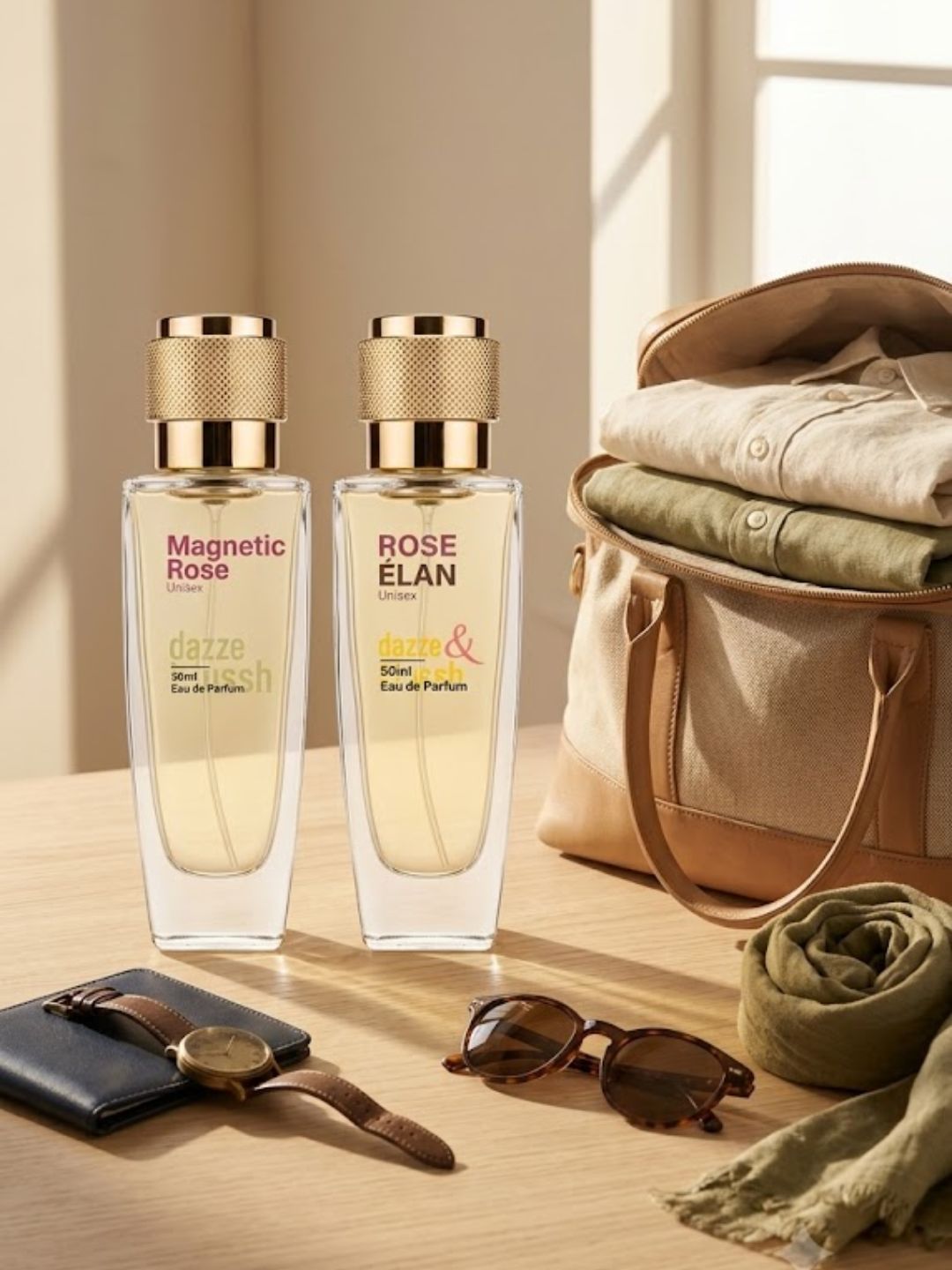 Rose Perfume Combo for Men & Women | Magnetic Rose + Rose Élan - Dazze and blussh