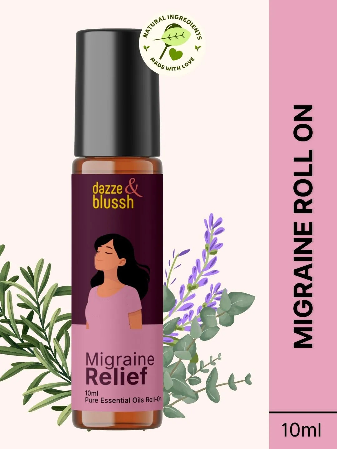 Migraine Roll On for Migraine & Headache Relief - 10ml