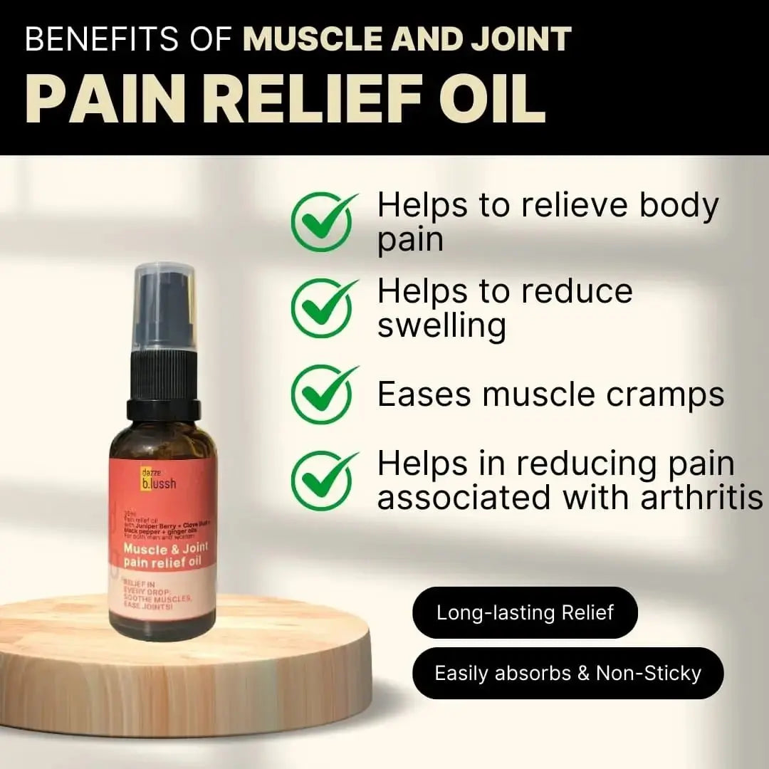 Muscle & Joint pain relief oil - Dazze and blussh