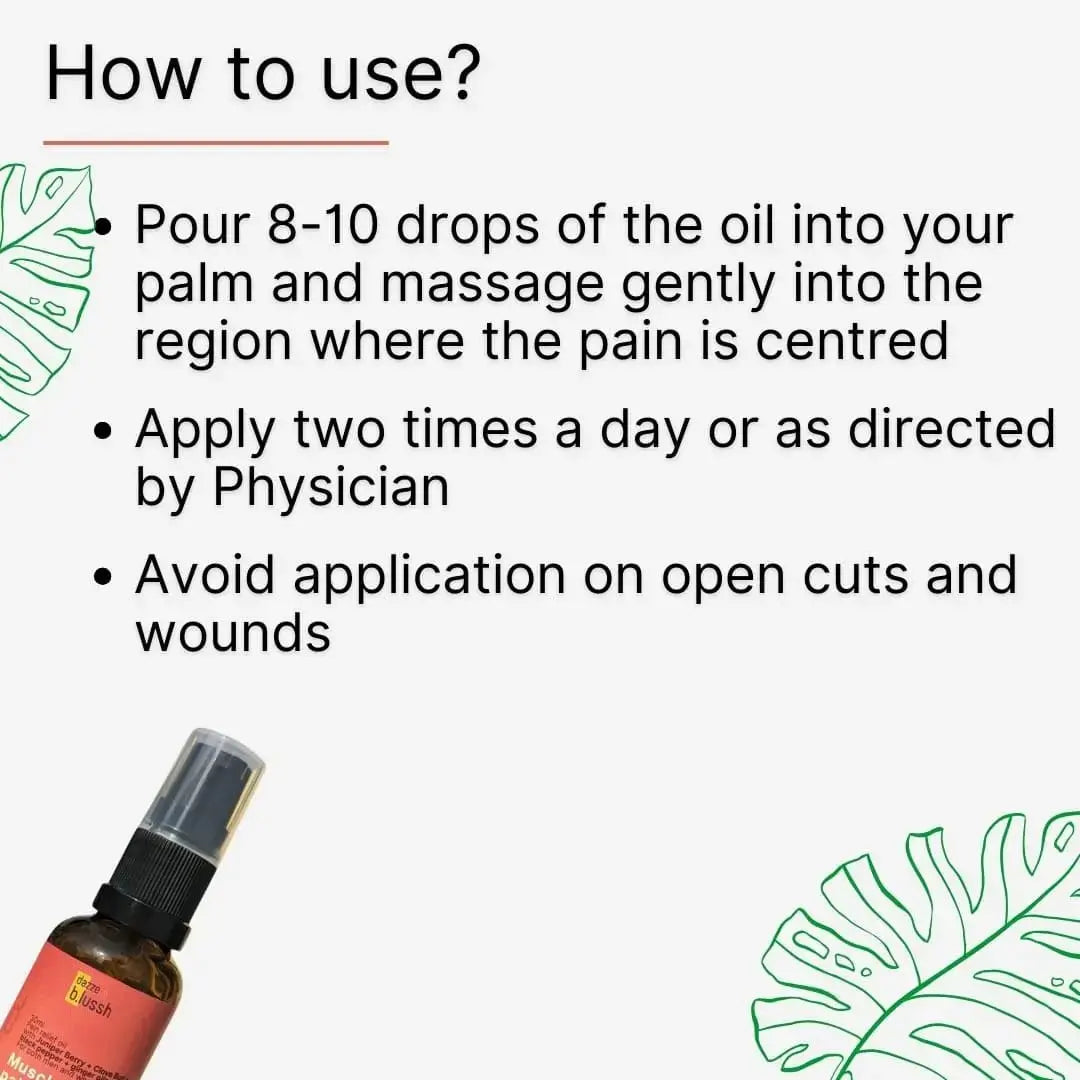 Muscle & Joint pain relief oil - Dazze and blussh