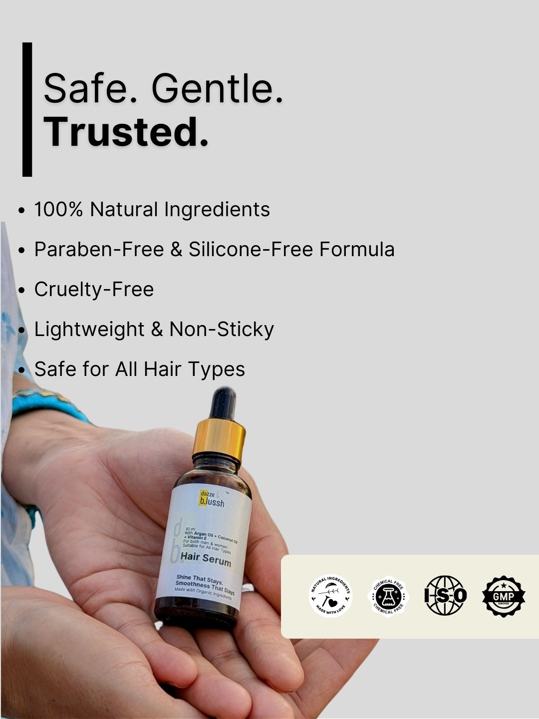 Hair Serum Oil – Shine, Smoothness & Frizz Control - Dazze and blussh