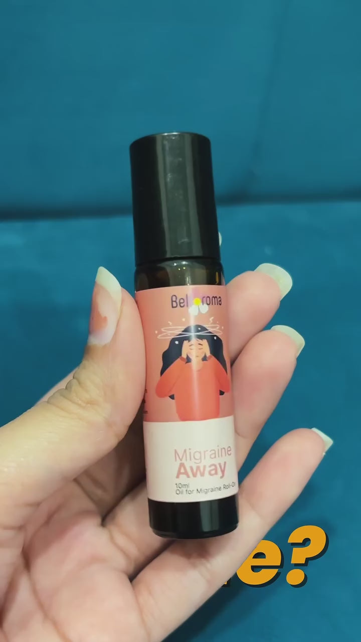 Load video: Migraine Roll On for Migraine &amp; Headache Relief - 10ml