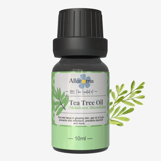 100% pure Tea Tree Essential Oil by Alloroma - Dazze and blussh - Essential oil bottle