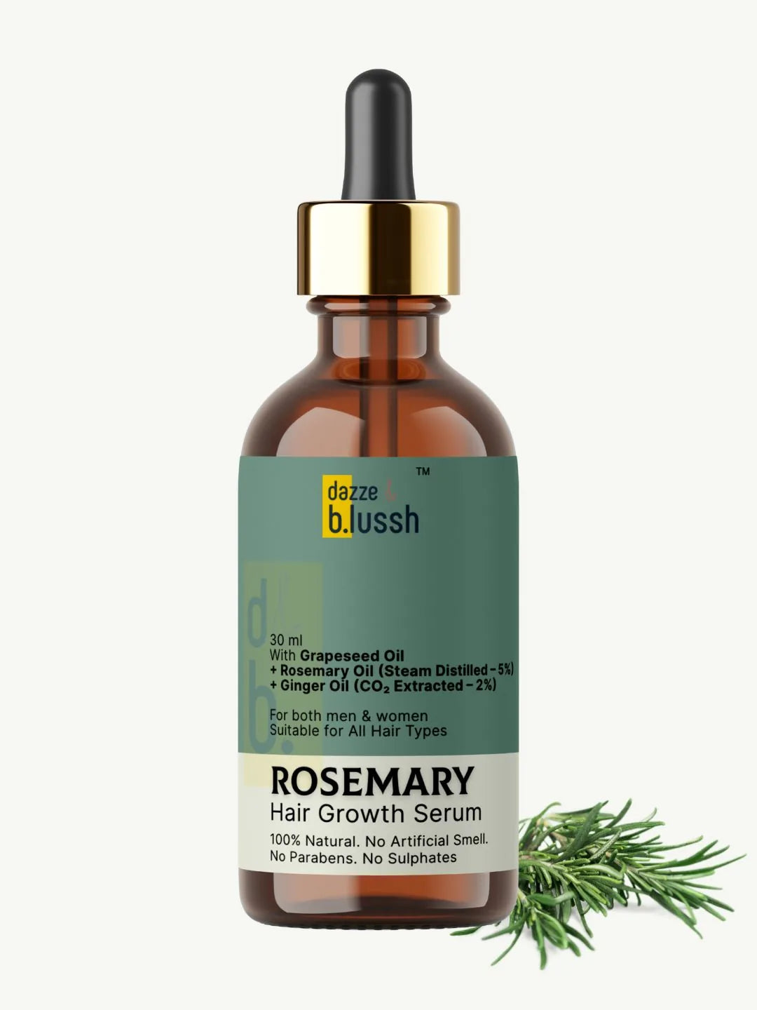 Rosemary Hair Growth Serum – 100% Natural & Lightweight Scalp Serum