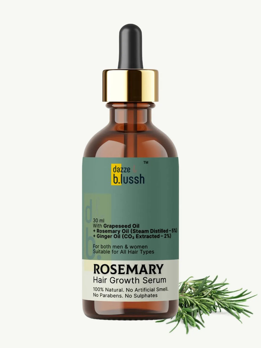 Rosemary Hair Growth Serum – 100% Natural & Lightweight Scalp Serum - Dazze and blussh