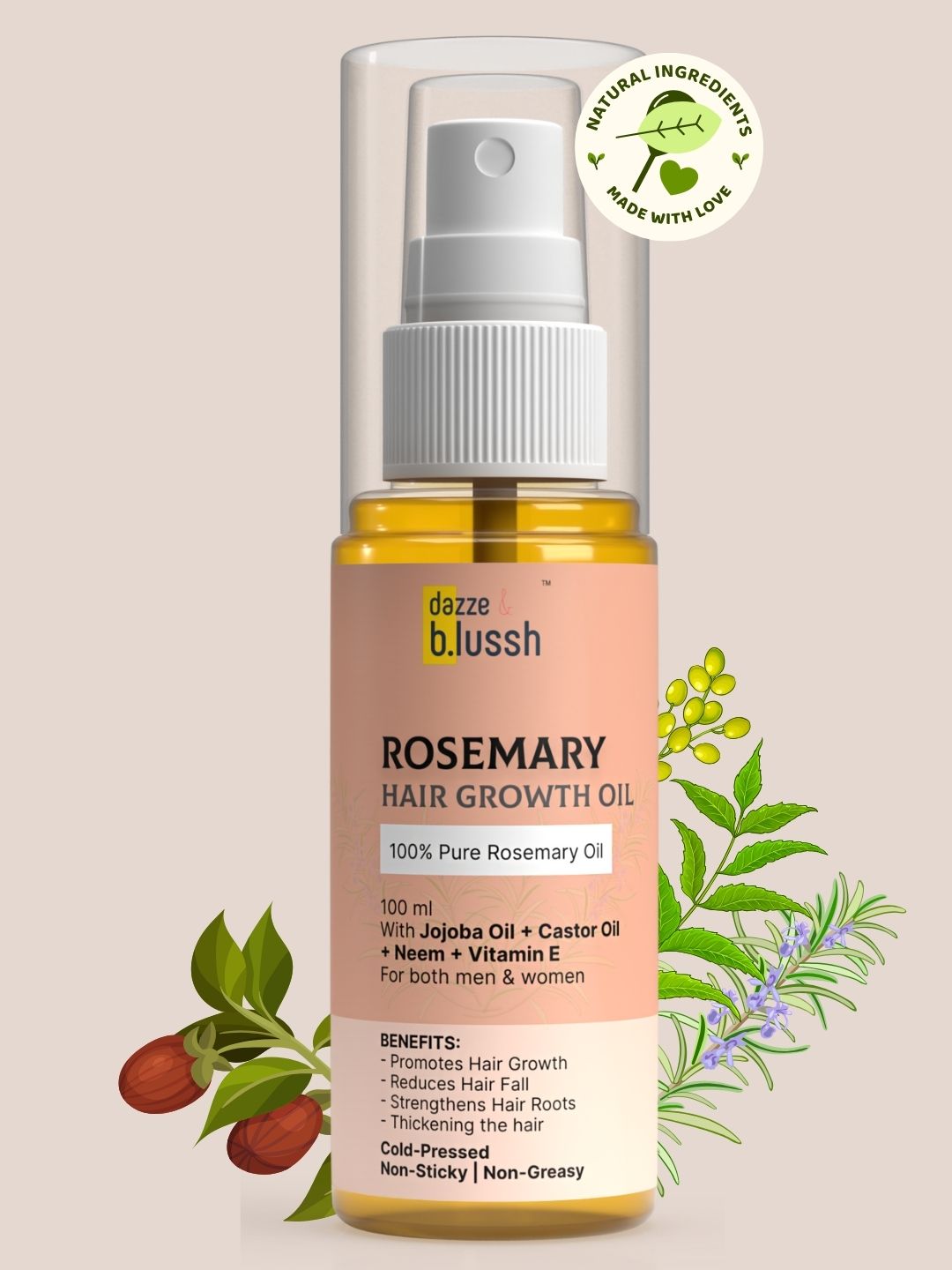 Rosemary Hair Oil - Dazze and blussh