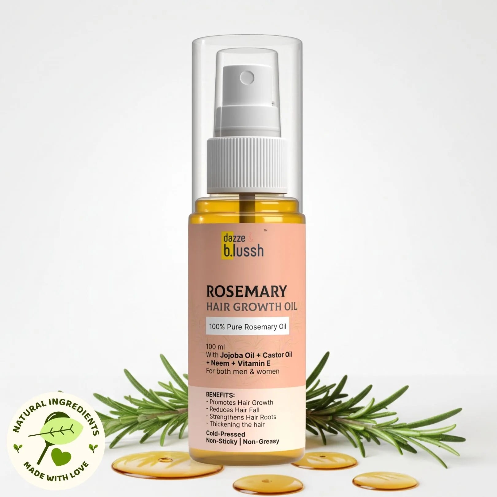 Rosemary Hair Oil - Dazze and blussh