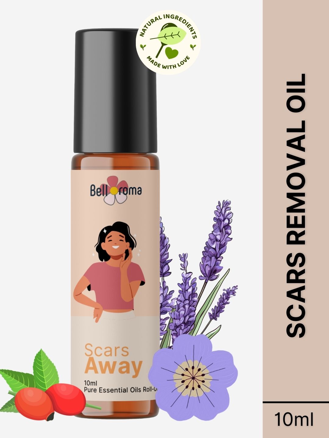 Scars Away Roll On | Reduces Scars, Stretch Marks & Uneven Skin Tone - Dazze and blussh