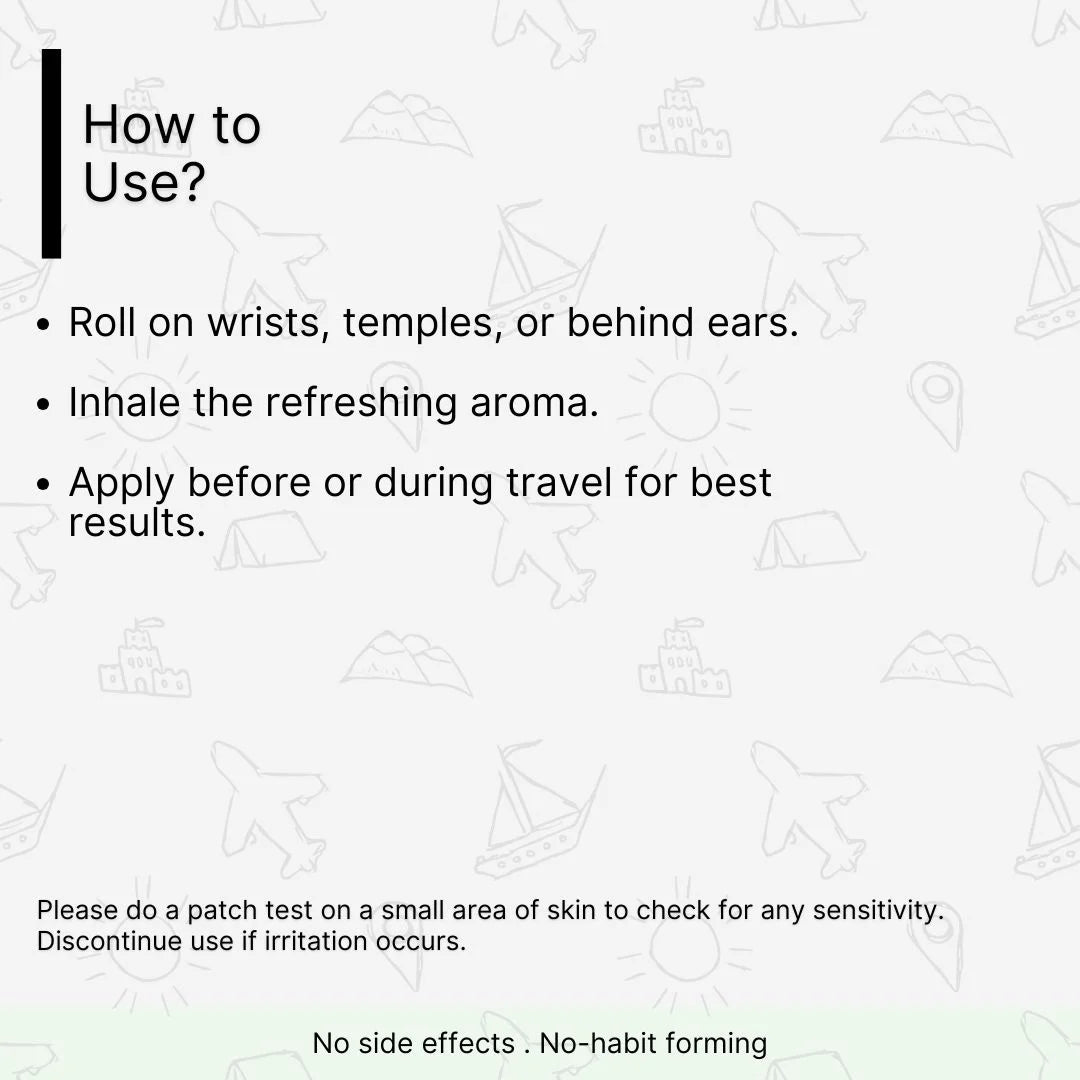 Travel Ease Roll-On | Natural Motion Sickness & Nausea Relief | For Car, Flight, Cruise & Morning Sickness