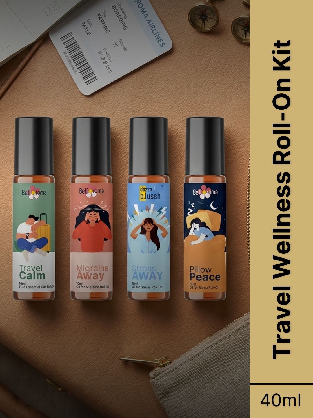 Travel Wellness Roll-On Kit – Stay Calm, Sleep Better & Feel Your Best Anywhere - Dazze and blussh